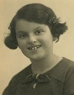 Dcera: Irena Pollertová v dětském věku