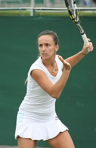María Irigoyenová na wimbledonské kvalifikaci 2013