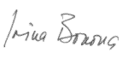 Irina Bokovová, podpis