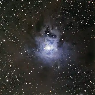 NGC 7023 na amatérském snímku