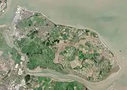 Snímek ostrova z vesmíru