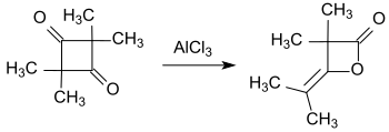 Isomerizace tetramethyl-cyklobutan-1,3-dionu na dimer dimethylketenu