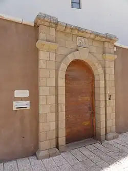 Vstup do apoštolské nunciatury v Tel Avivu