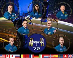 Expedice 72: Ovčinin, Williamsová, Wilmore, Vagner, Pettit Gorbunov, Hague.