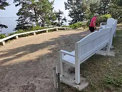 Posezení a vyhlídka na Kurský záliv