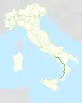 Italia - mappa autostrada A2
