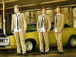 Zleva doprava: Zacharias Adrian, Mathias Metten a Kristian Sandberg