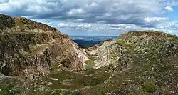 Lom Stanisław na vrcholu Izerskie Garby (1 084 m)