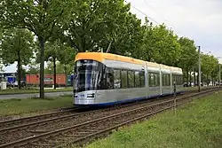 Lipská tramvaj Solaris Tramino