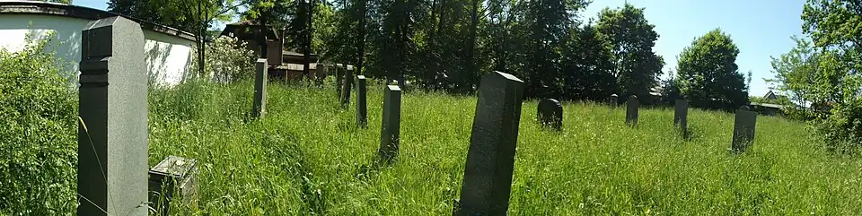Panorama židovského hřbitova v Bohumíně