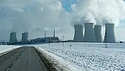 JE Dukovany pohled ze severozápadu