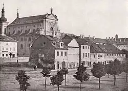 Kostel sv. Ignáce v roce 1858, autor snímku Jan Maloch