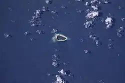 Satelitní snímek ostrova