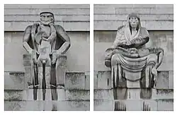 Den a Noc, Pertlandský vápenec, 1928, ústředí London Electric Railway[Poz 3]