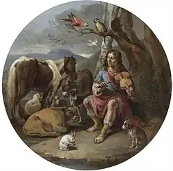 Orfeus hrající na lyru