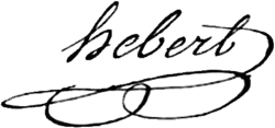 Jacques-René Hébert – podpis