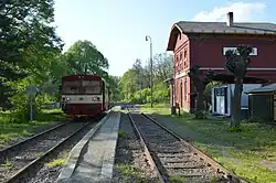 Dopravna Jakartovice s motorovým vozem řady 809