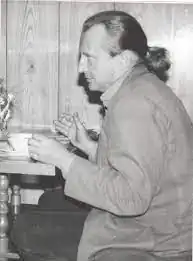 Vladimír Jakub Mátl v kavárně