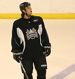 Jakub Čutta v dresu Washington Capitals.