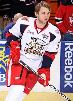 Jakub Kindl v dresu Grand Rapids Griffins.