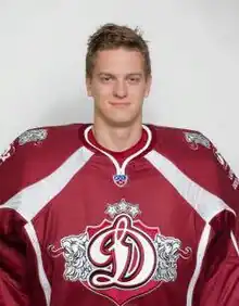 Jakub Sedláček v dresu Dinama Riga