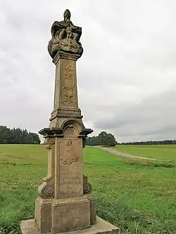 Jakubovice, socha Nejsvětější Trojice.JPG