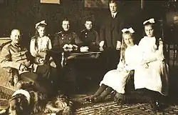 James Aurig: Král Friedrich August III. se svými dětmi