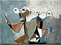 Dramatická situace (1966), tempera na papíře