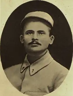 Jan Hofman v uniformě roty Nazdar (cca 1915)