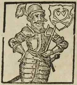 Jan Černčický z Kácova (B. Paprocký, Zrcadlo slavného Markrabství moravského, 1593)