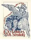 Jan Šír - Ex libris Karel Strakatý (1901)