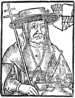 Portrét Jana Železného z Paprockého Zrcadla slavného markrabství moravského z roku 1593.