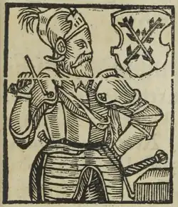 Jan Bítovský z Lichtenburka (B. Paprocký, Zrcadlo slavného Markrabství moravského, 1593)