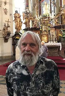 Jan Mária Valt při mariánské pouti v kostele v Dolním Ročově