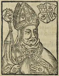 Jan Mezoun z Telče (B. Paprocký, Zrcadlo slavného Markrabství moravského, 1593)