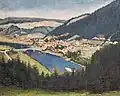 Jan Minařík Pohled na Rožmberk (1922)