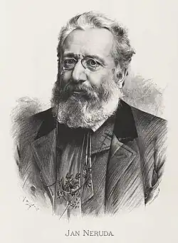 Portrét Jana Nerudy od Jana Vilímka