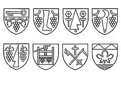 Jan Rajlich ml.: znaky brněnských městských částí, 1991