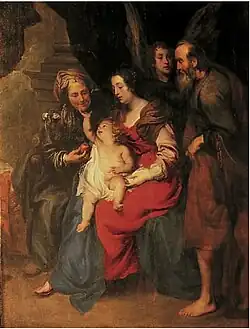 Jan Roos: Svatá rodina a svatá Anna