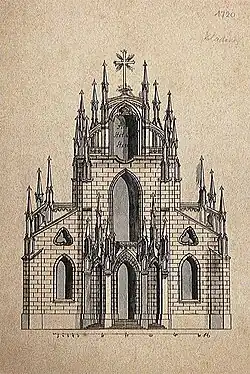 Kladruby – gotické průčelí