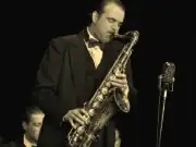 Jan Tříska při koncertu Melody Makers