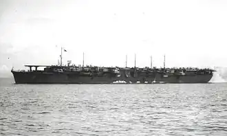 Čitose krátce po dokončení přestavby na letadlovou loď