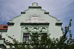 Detail – jižní štít budovy, 2024