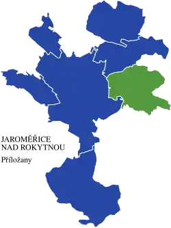 Příložany na mapě