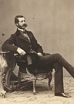 Jaromír Černín z Chudenic, portrét od Ludwiga Angerera, 1860