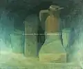 Zátiší se džbánem, olej na plátně