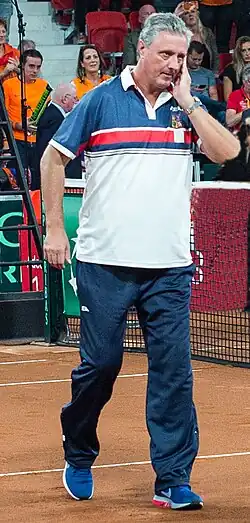 Jaroslav Navrátil v baráži Davis Cupu 2017