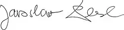 Jaroslav Plesl – podpis