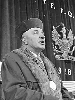 rektor UK Jaroslav Procházka, 1958