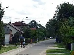 Centrální ulice v Jasienici